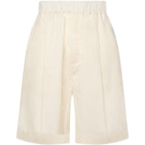 Shorts con vita elasticizzata in bianco Laneus - uomo 