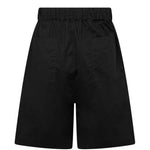 Shorts con vita elasticizzata e tasche in nero Laneus - uomo 