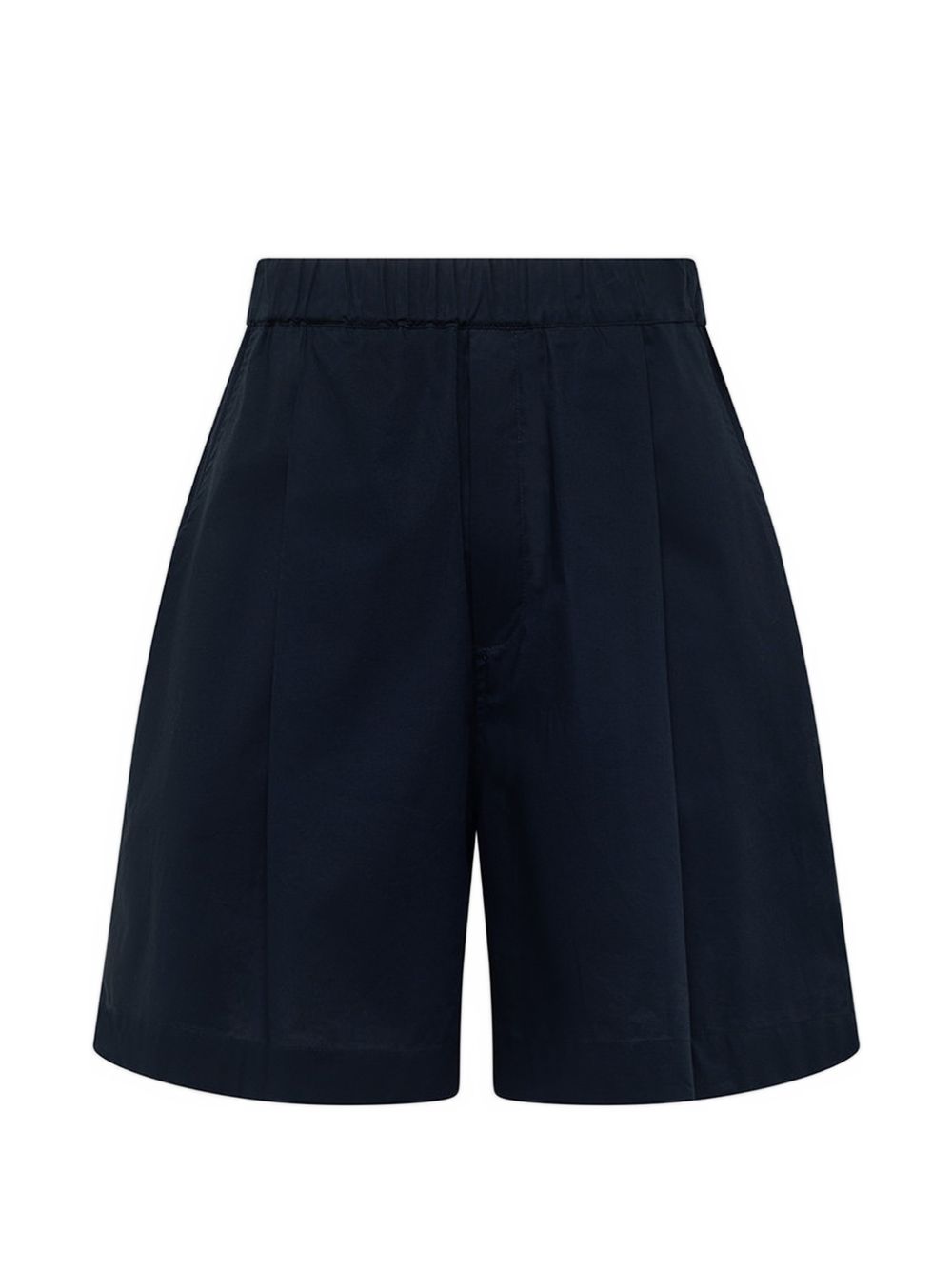 Shorts elasticizzati ricamati melrose in nero Laneus - uomo 