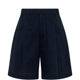 Shorts elasticizzati ricamati melrose in nero Laneus - uomo 