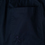 Shorts elasticizzati ricamati melrose in nero Laneus - uomo 