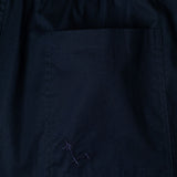 Shorts elasticizzati ricamati melrose in nero Laneus - uomo 