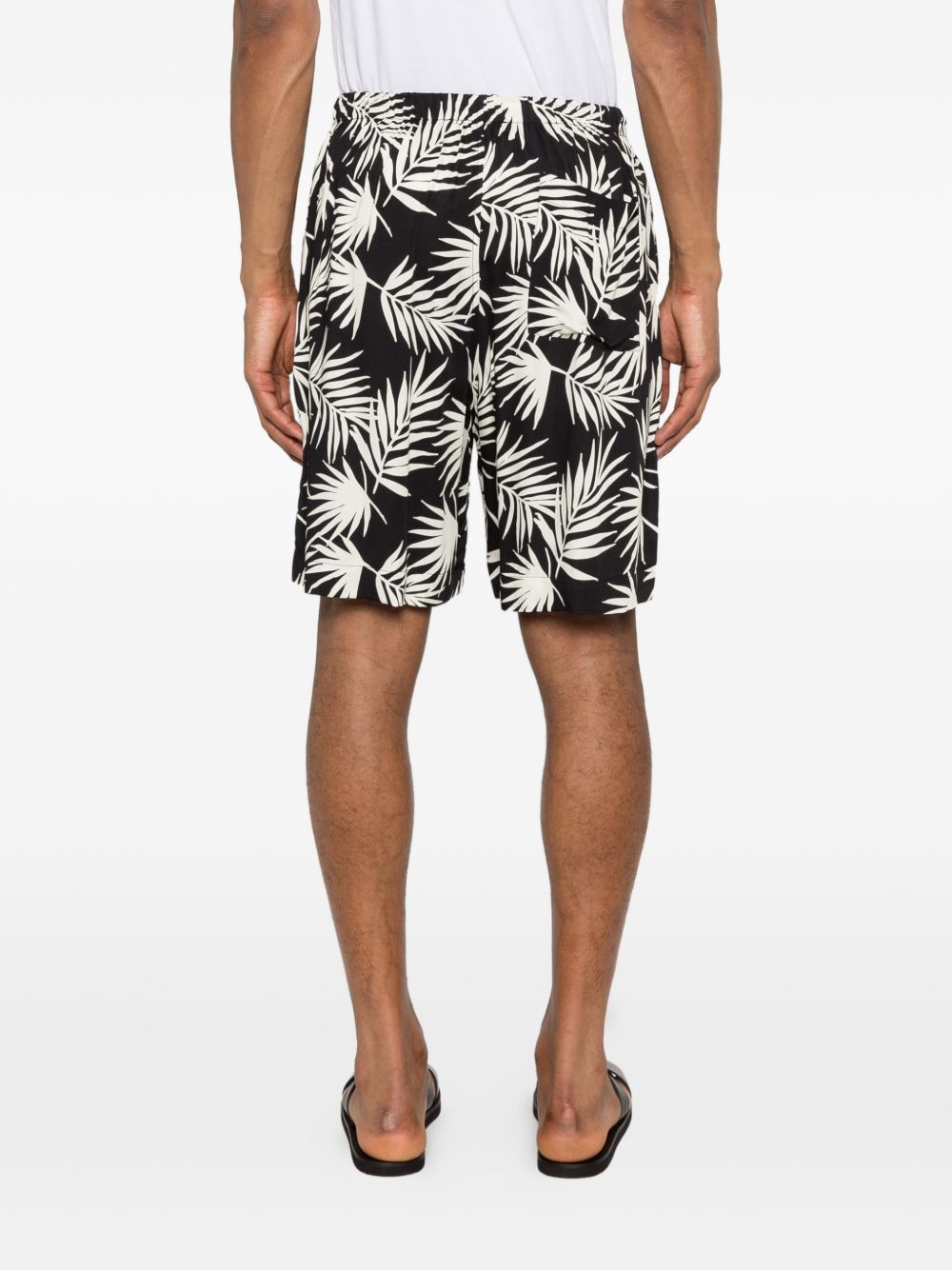 Shorts con stampa in blu Laneus - uomo 