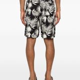 Shorts con stampa in blu Laneus - uomo 