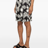 Shorts con stampa in blu Laneus - uomo 