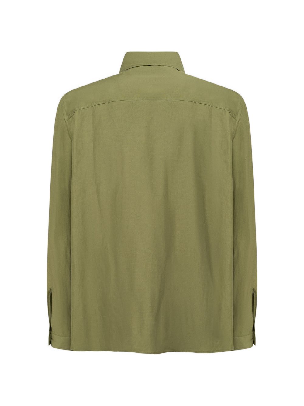 Giacca-camicia con ricamo in verde Laneus - uomo 