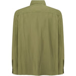 Giacca-camicia con ricamo in verde Laneus - uomo 