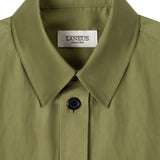 Giacca-camicia con ricamo in verde Laneus - uomo 