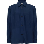 Giacca-camicia con tasche in blu Laneus - uomo 