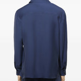 Giacca-camicia con tasche in blu Laneus - uomo 
