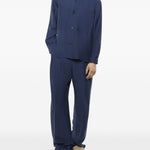 Giacca-camicia con tasche in blu Laneus - uomo 