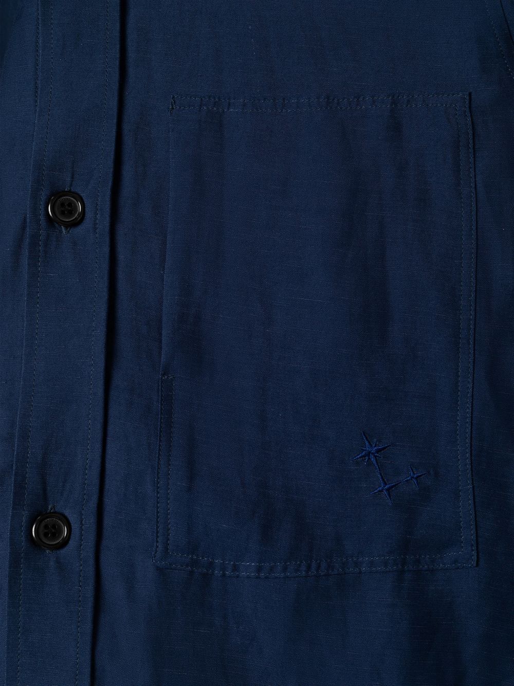 Giacca-camicia con tasche in blu Laneus - uomo 