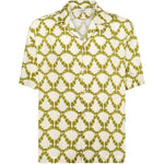 Camicia a fantasia in beige e verde Laneus - uomo 