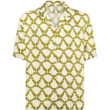 Camicia a fantasia in beige e verde Laneus - uomo 