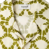 Camicia a fantasia in beige e verde Laneus - uomo 