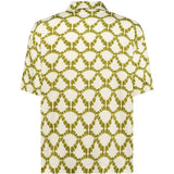 Camicia a fantasia in beige e verde Laneus - uomo 