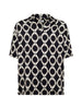 Camicia a fantasia in nero Laneus - uomo