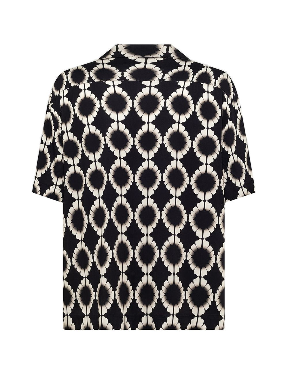 Camicia a fantasia in nero Laneus - uomo 
