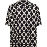 Camicia a fantasia in nero Laneus - uomo 