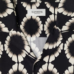 Camicia a fantasia in nero Laneus - uomo 