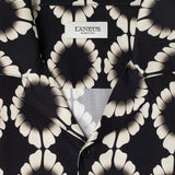 Camicia a fantasia in nero Laneus - uomo 