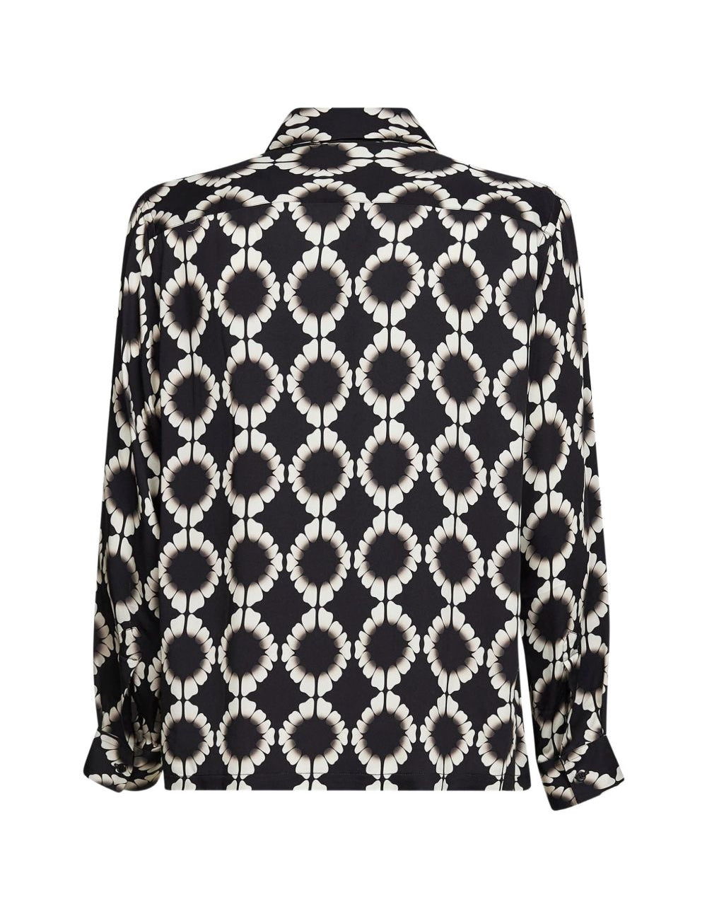 Camicia con stampa geometrica in nero Laneus - uomo 