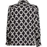 Camicia con stampa geometrica in nero Laneus - uomo 
