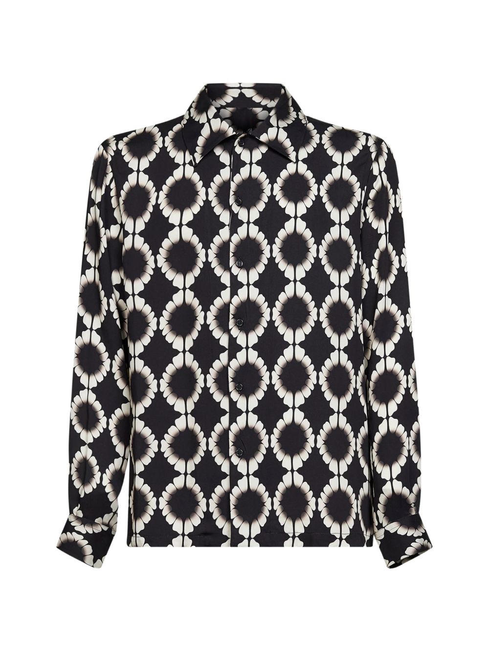 Camicia con stampa geometrica in nero Laneus - uomo 