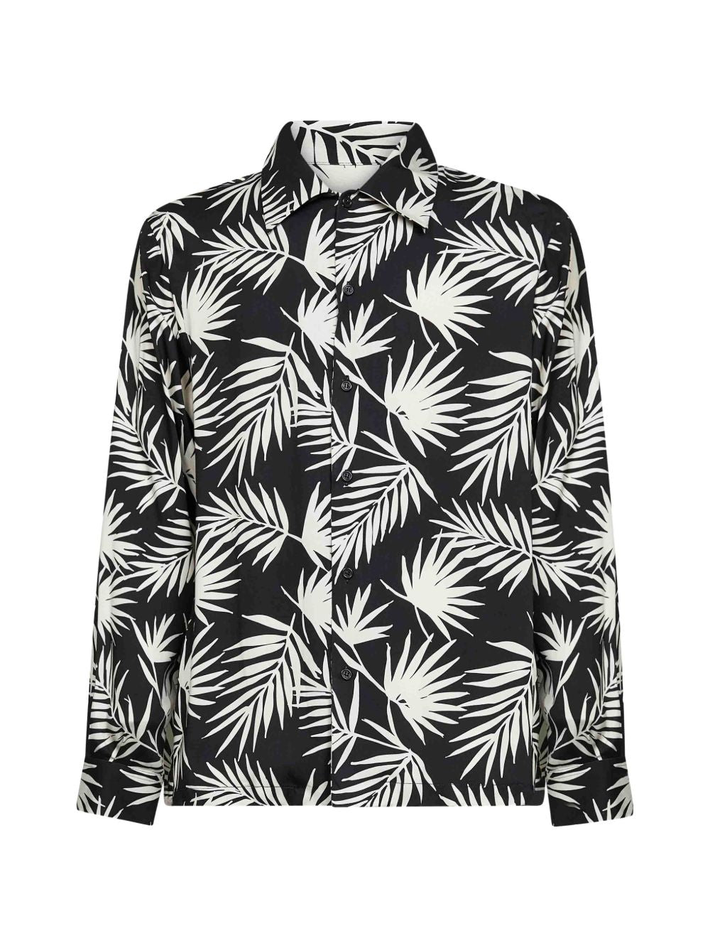 Camicia con stampa in nero Laneus - uomo 