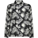 Camicia con stampa in nero Laneus - uomo 