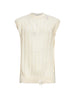 Men's Laneus ribbed knit vest in beige
