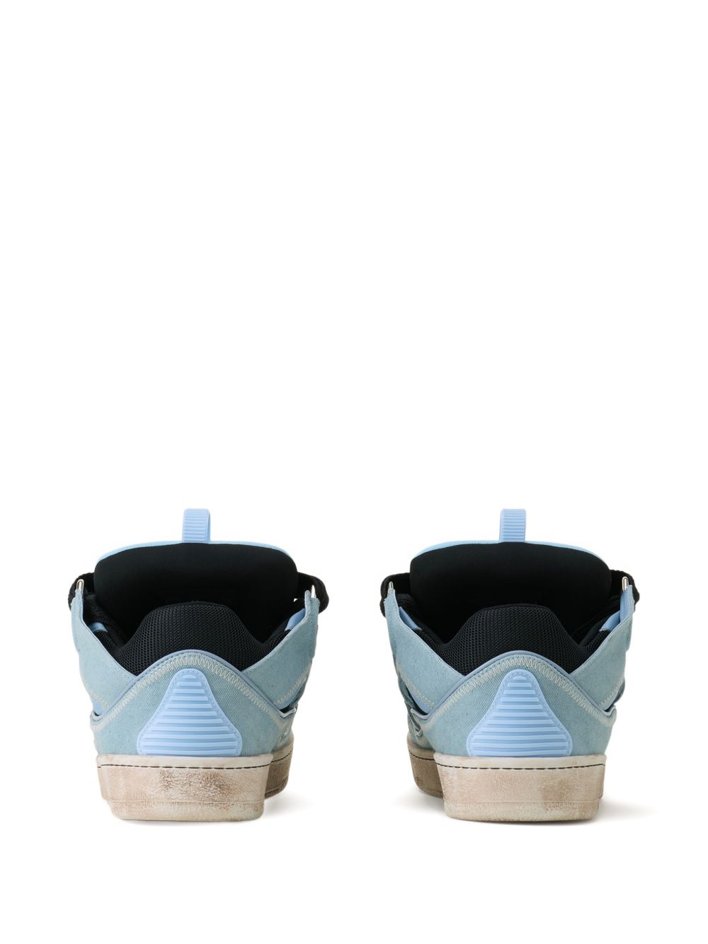 Sneakers con lacci curb  in blu Lanvin - uomo 
