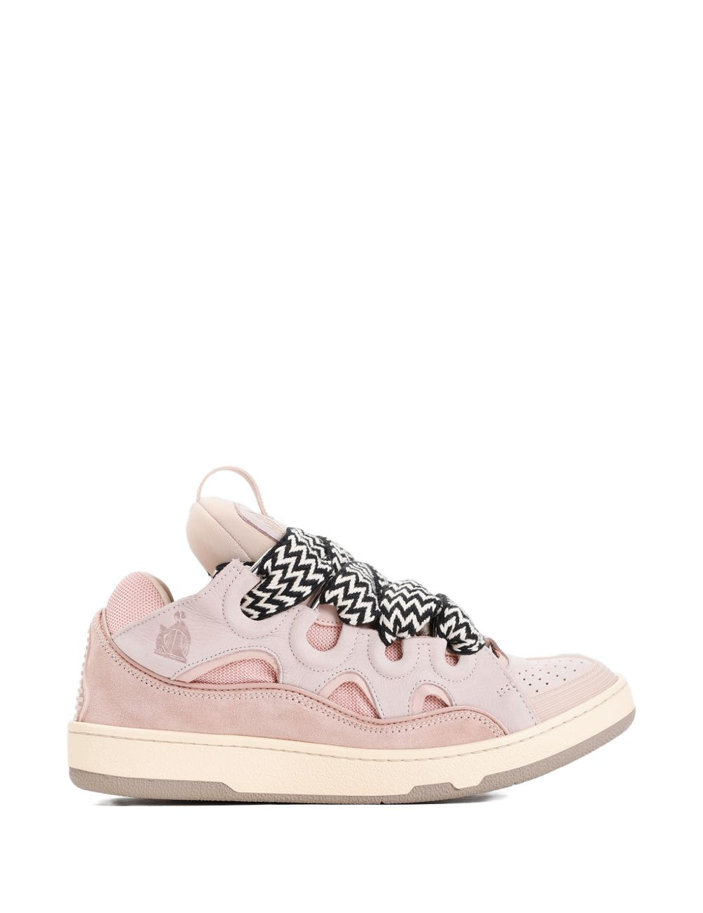 Sneakers con lacci a zigzag in rosa Lanvin - uomo 