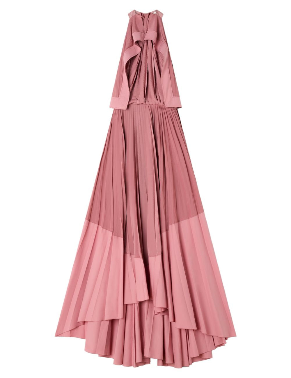 Abito lungo con scollo all'americana in rosa Lanvin - donna 