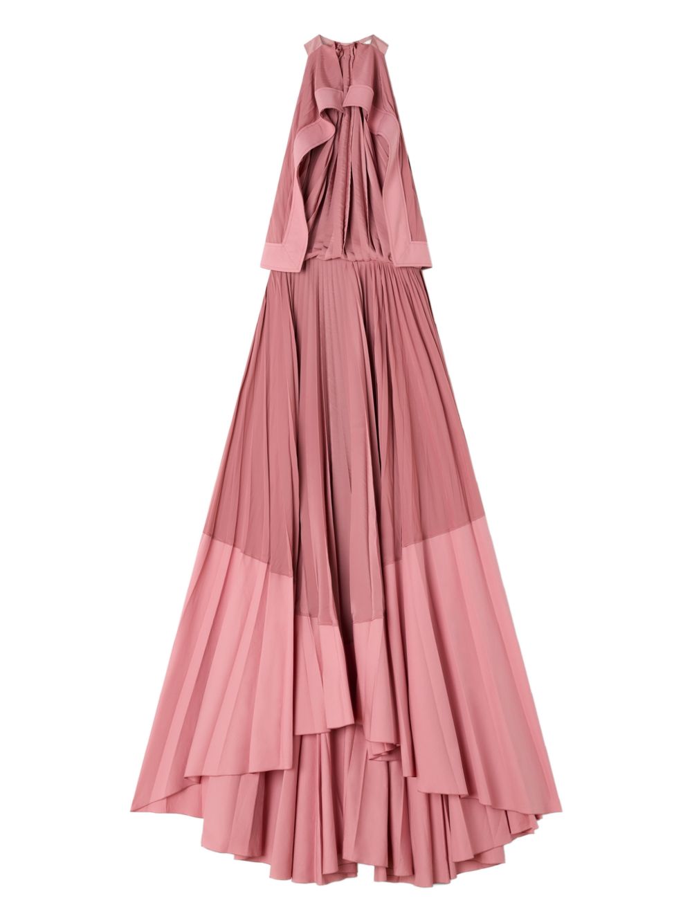 Abito lungo con scollo all'americana in rosa Lanvin - donna 