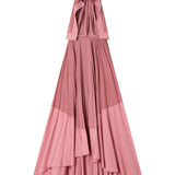 Abito lungo con scollo all'americana in rosa Lanvin - donna 