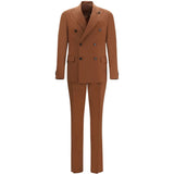 Completo Iconic doppiopetto in marrone Lardini - uomo 