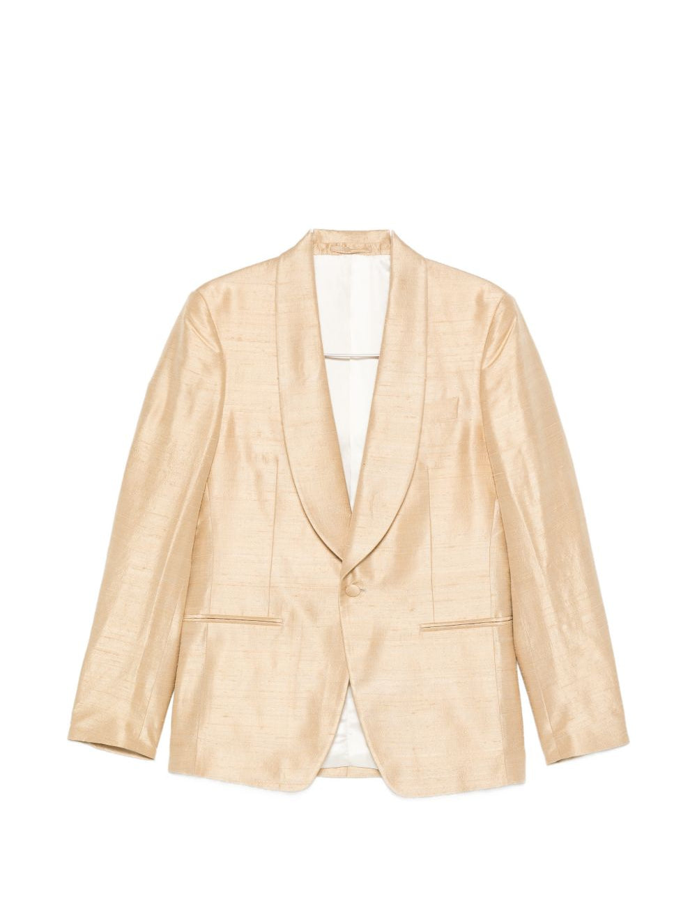 Giacca con revers a scialle in oro Lardini - uomo 