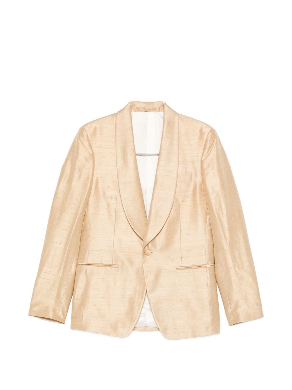 Giacca con revers a scialle in oro Lardini - uomo 