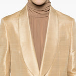 Giacca con revers a scialle in oro Lardini - uomo 