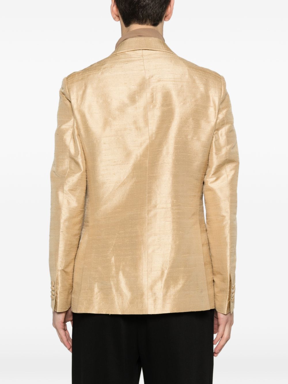 Giacca con revers a scialle in oro Lardini - uomo 