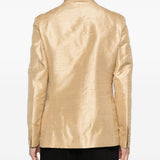 Giacca con revers a scialle in oro Lardini - uomo 