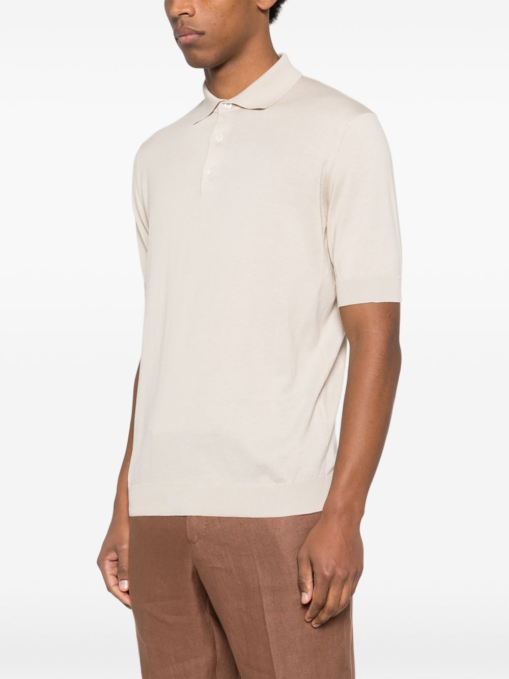 Polo con taschino in beige Lardini - uomo 