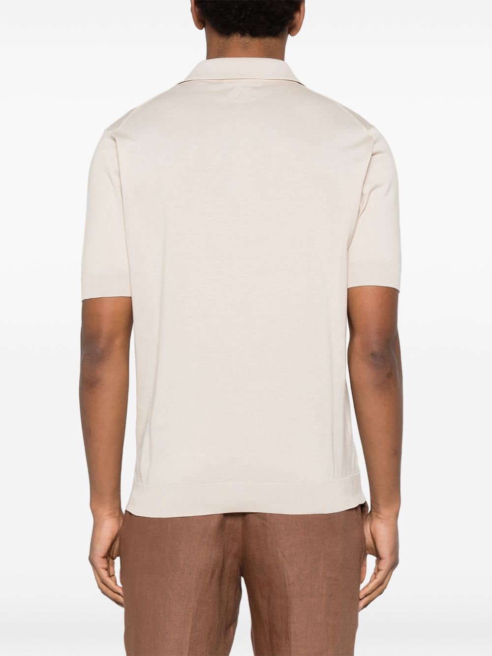 Polo con taschino in beige Lardini - uomo 
