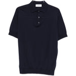 Polo con bottoni in blu Lardini - uomo 
