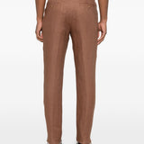 Pantaloni lyon in marrone lardini - uomo 