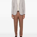 Pantaloni lyon in marrone lardini - uomo 
