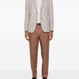 Pantaloni lyon in marrone lardini - uomo 