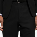 Pantaloni patuk in nero lardini - uomo 