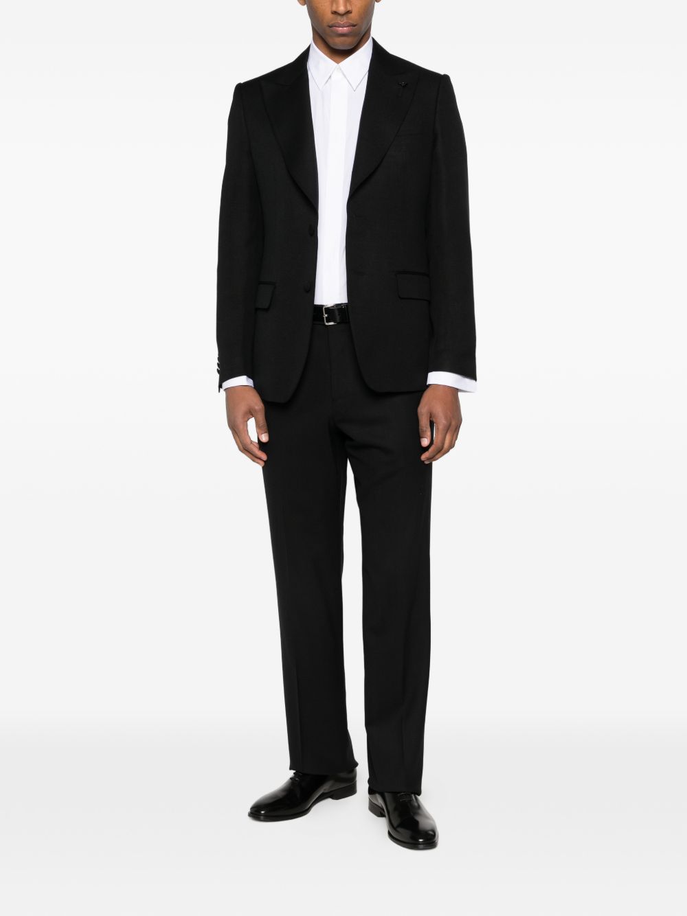 Pantaloni patuk in nero lardini - uomo 